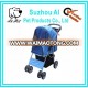 Folding 4 Wheel Travel Pet Carrier Strollers