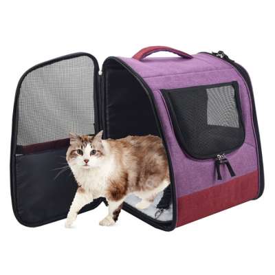 breathable pet travel carrier bag portable pet carrier backpack for cat and small dogs