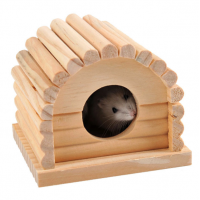 Arched wooden hamster guinea pig squirrel nest cabin hamster supplies toy