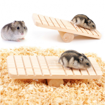 Mini hamster log seesaw hamster toy supplies