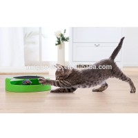 Interactive Pet Cat Kitten Toy Catch The Mouse Plush Moving Scratching Claw Care Mat Play Cat Toy