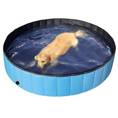 Factory direct PVC pet folding bath tub pet paddling pool for Dogs Cats